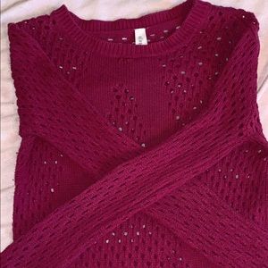 Girls mesh style sweater